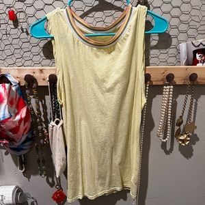 Velvet yellow tank